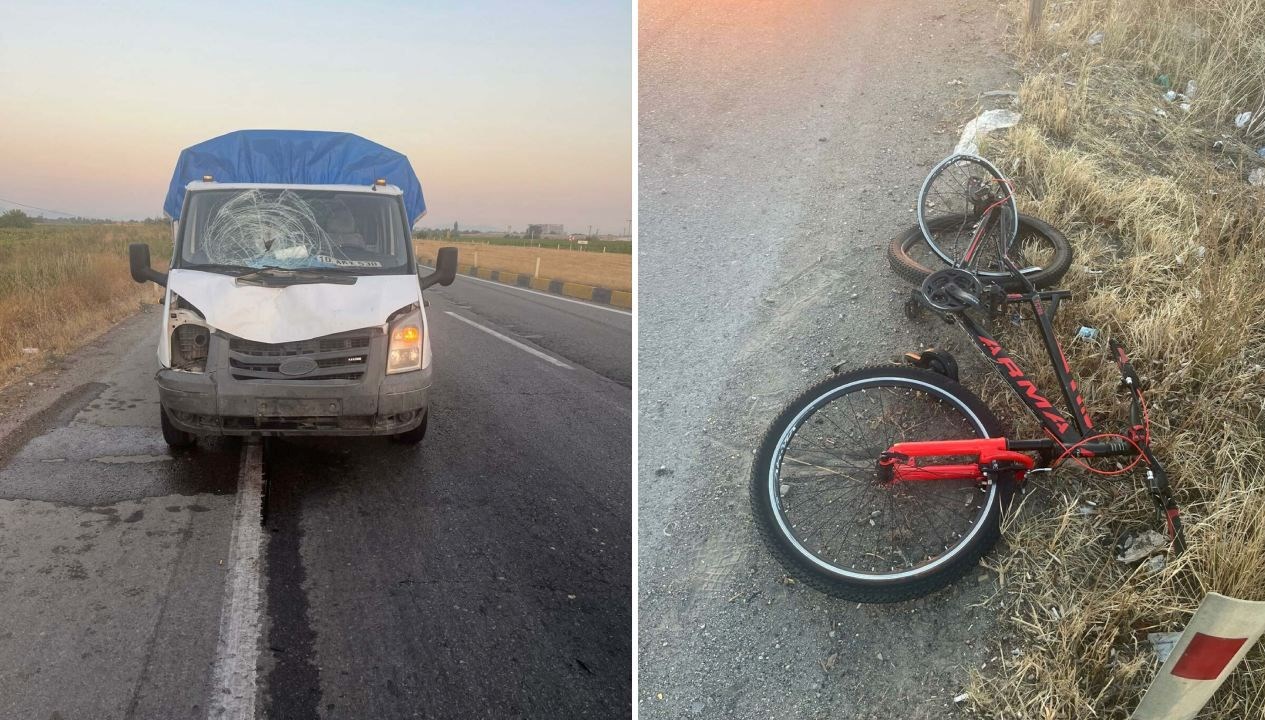 kamyonetin carptigi bisikletin surucusu oldu WUgg2gH4