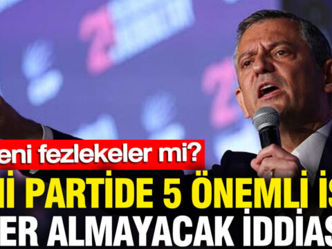 Yeni partide 5 onemli isim yer almayacak iddiasi nedeni fezlekeler mi rrPvjvfI