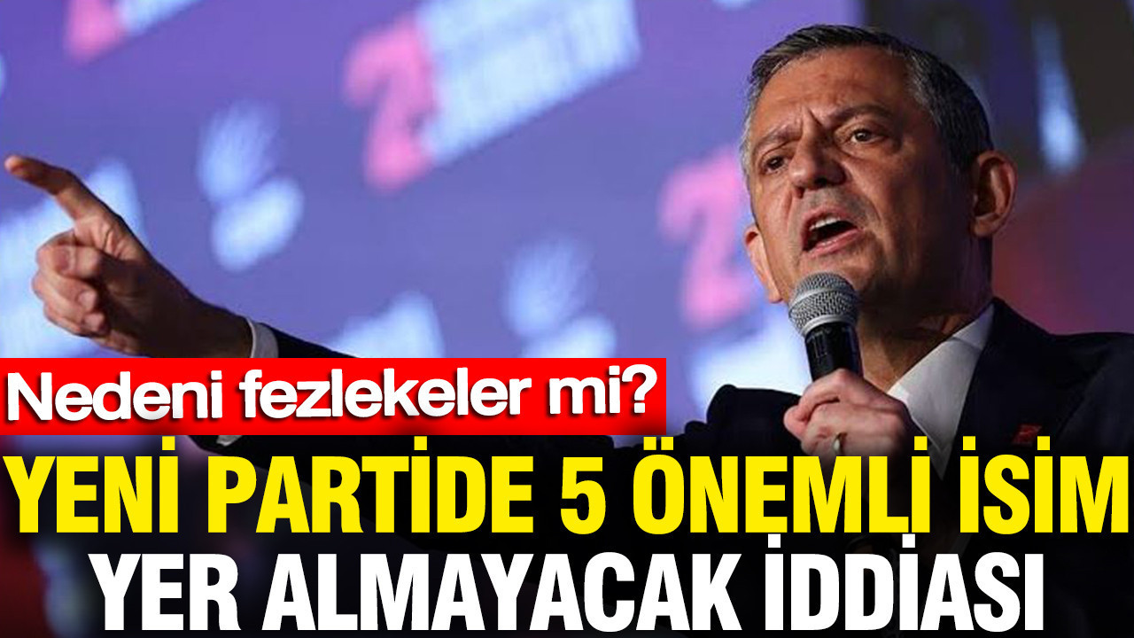 Yeni partide 5 önemli isim yer almayacak iddiası: Nedeni fezlekeler mi? Yeni partide 5 onemli isim yer almayacak iddiasi nedeni fezlekeler mi rrPvjvfI